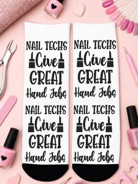 Adult Dress Ankle Socks Nail Tech